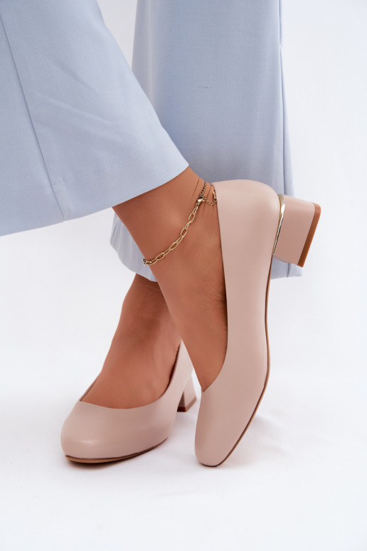 SchoenenImitacji Skóry Op Klok Sergio Leone PB417 beige