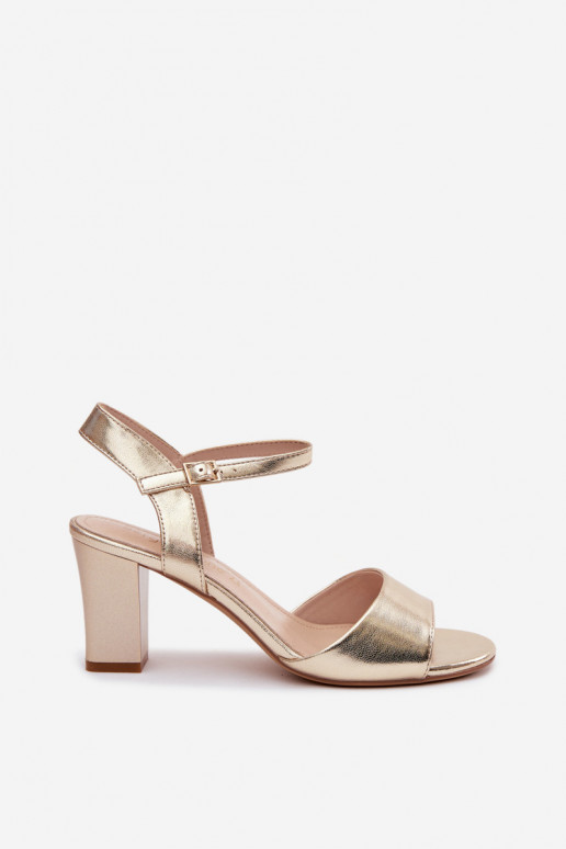 Sergio Leone SK861 Damen-Pumpsandalen in Gold