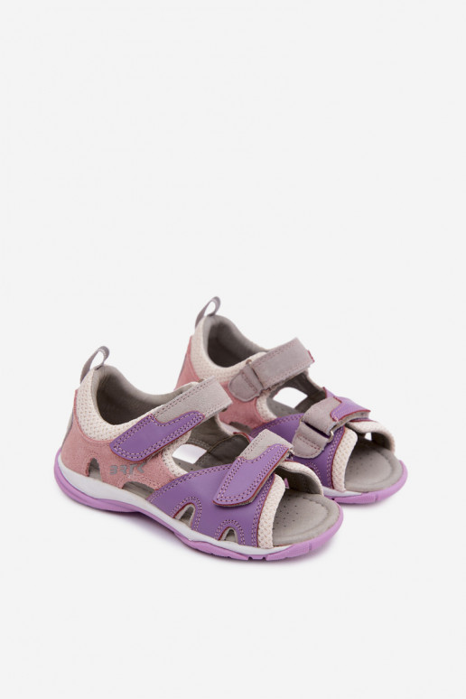Sandalen für Kinder Haut Bartek 84413-85 Violette Farbe