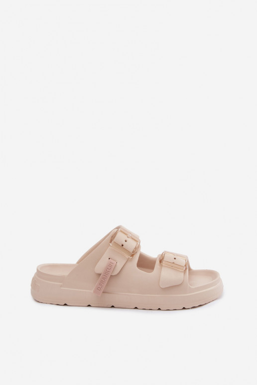 Pantoufles légères Pantoufles pour femmes avec boucles D.Franklin DFSH413003 beige