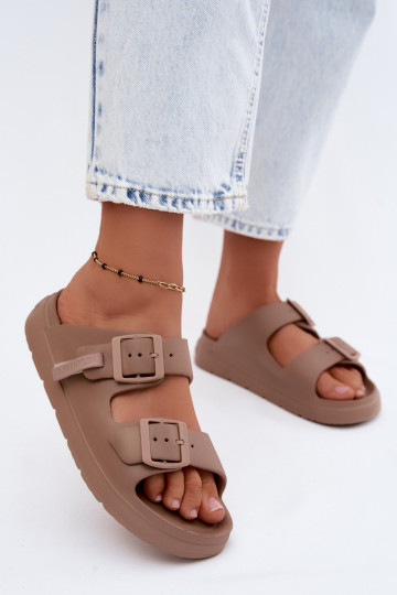D.Franklin DFSH413004 leichte Damen-Slipper in Sandfarbe 2