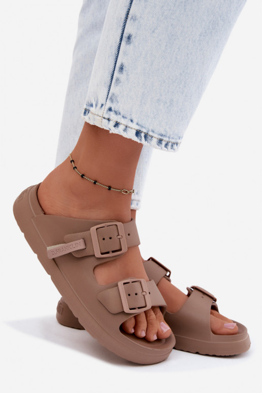 Mules légères pour femmes D.Franklin DFSH413004 couleur sable