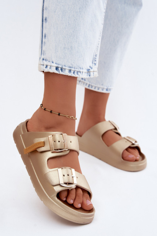 Mules légères pour femmes D.Franklin DFSH413002 couleur or