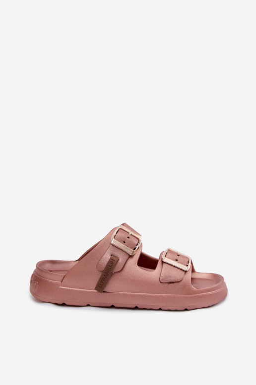 Leichte Damenschuhe mit Schnallen D.Franklin DFSH413002 roségold
