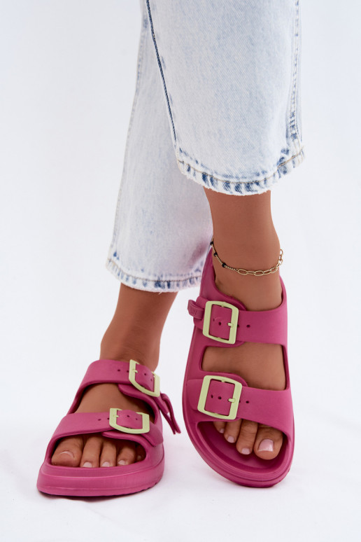 Chaussons légers pour femmes avec boucles D.Franklin DFSH413005 rose