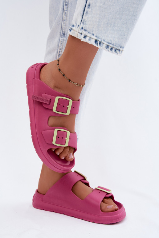 Leichte Damenschuhe mit Schnallen D.Franklin DFSH413005 pink