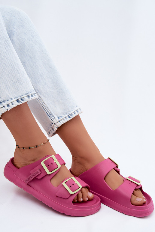 Pantoufles légères Pantoufles pour femmes avec boucles D.Franklin DFSH413005 couleur rose