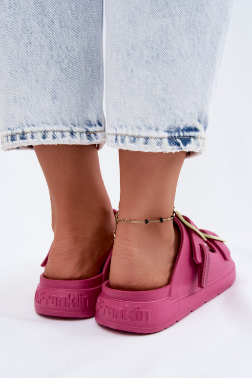 Chaussons légers pour femmes avec boucles D.Franklin DFSH413005 rose