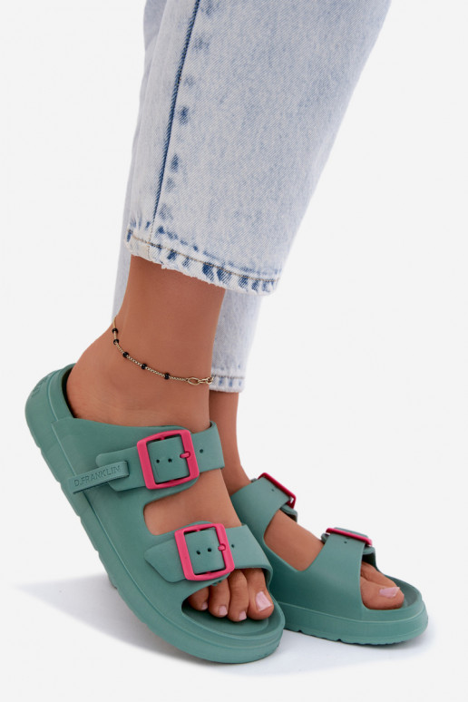 Leichte Damenschuhe mit Schnallen D.Franklin DFSH413005 blau