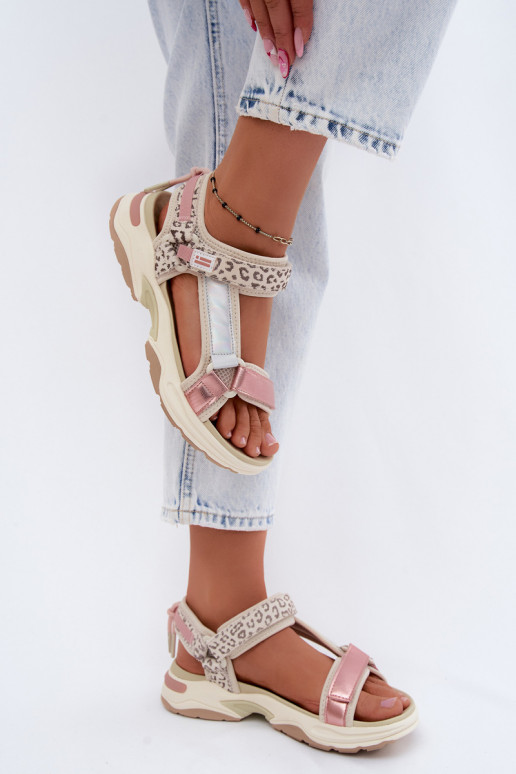 Damenledersandalen D.Franklin DFSH406006 pink