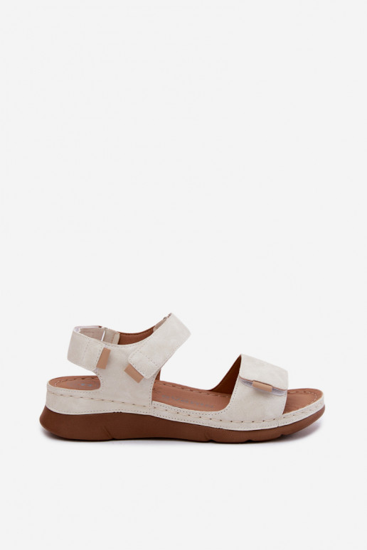 Sandales pour femmes avec une plateforme couleur blanche Linora