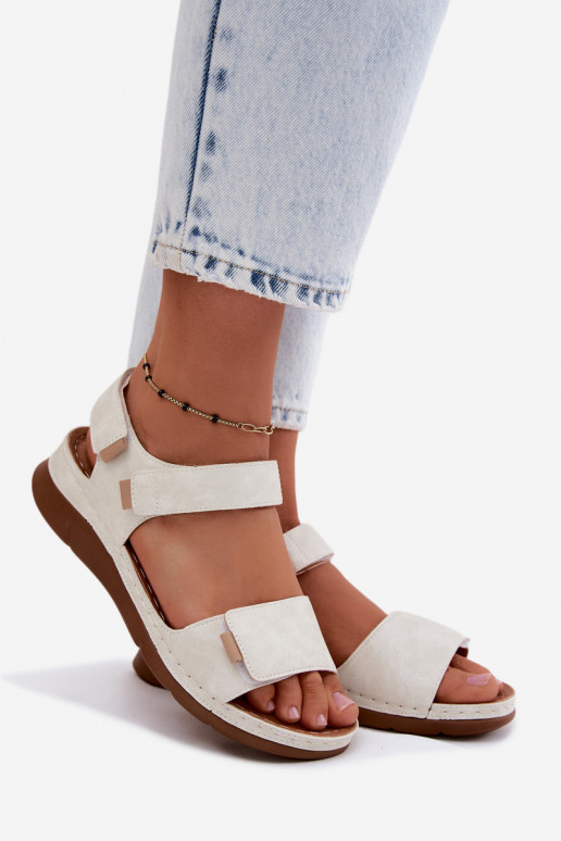 Sandales à plateforme pour femmes couleur blanche Linora