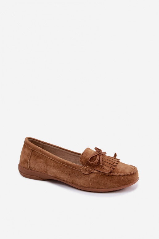 dames mocassinsOpturalnego van suèdeu bruine kleur Vantae