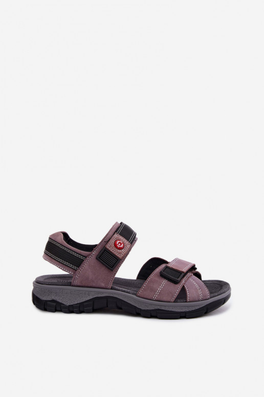 Dames sandalen van faux suede met plakkende sluitingen LaĮendoĮe Blingy