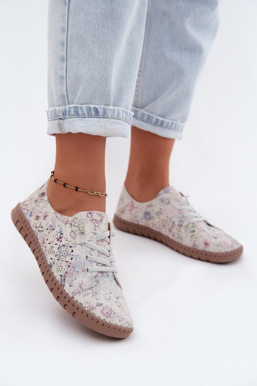 avec des éléments ajourés À motifs chaussuresActivéturalnego en daimu Couleurs différentes Flaria