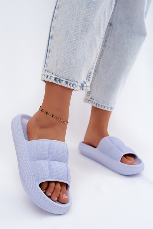Leichte Hausschuhe Damenhausschuhe Vinceza 76052 blaue Farbe