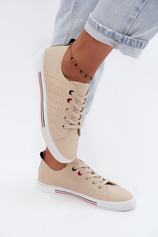 chaussures décontractées Baskets FémininImitacji Skóry beige Tulum