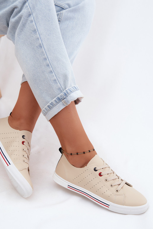 chaussures décontractées Baskets FémininImitacji Skóry beige Tulum