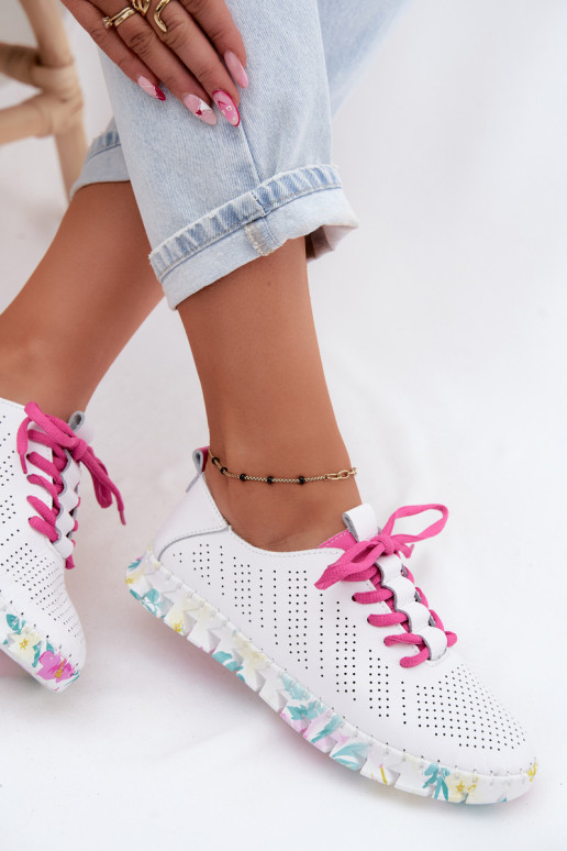 Haut Schuhe Feminin mit Schnürsenkeln Zueiße Farbe Cadiz