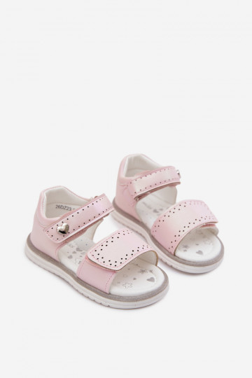 Sandales pour enfants de couleur rose Lemony