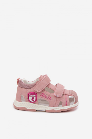 Kindersandalen mit Klettverschlüssen in Rosa Ambera 2