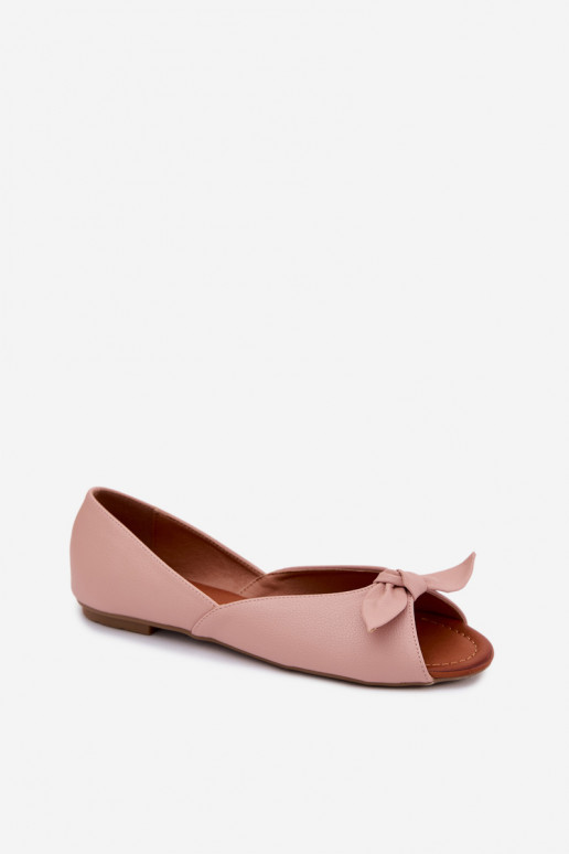 Ballerinas DamesOdkrytymi Palcami gelijk aan Vinceza 22-17201 roze