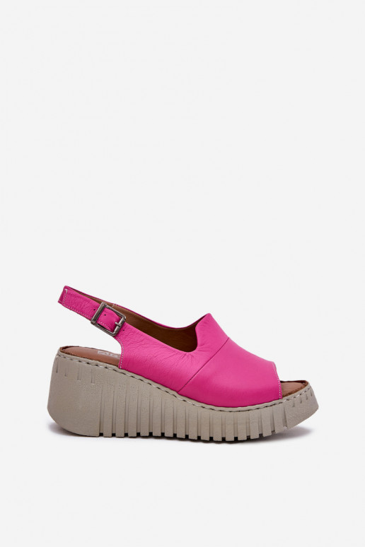 Dames sandalenOpturalnej Skóry met platform Artiker 54C0789 roze