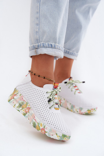Leer schoenen met platform Artiker 58C0598 Initte kleur 2