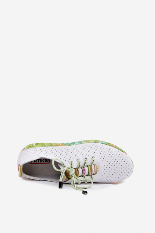 Leren platform schoenen in witte kleur Artiker 58C0598