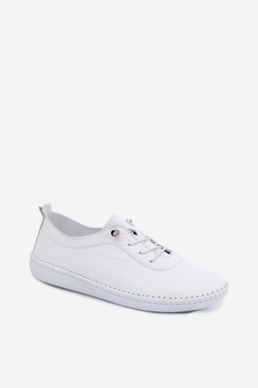 Damen Lederschuhe in weiß Artiker 58C3069