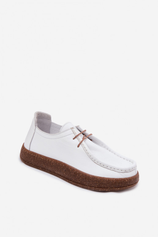 Chaussures femmes blanches en cuir naturel Artiker 58C2628
