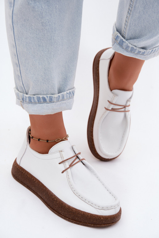 chaussures FémininActivéturalnej Skóry Artiker 58C2628 couleur blanche
