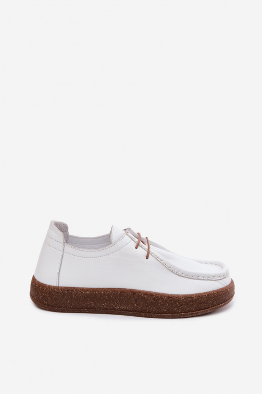 Witte dameschoenen van natuurlijk leer Artiker 58C2628