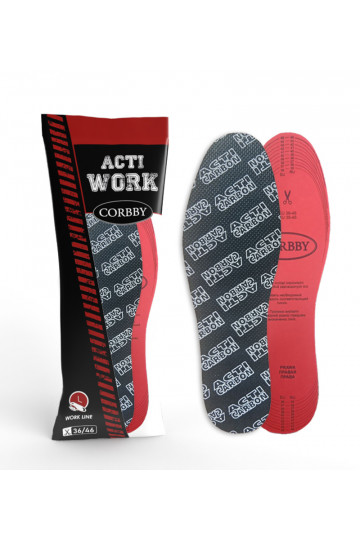 CORBBY ACTI INSOLE Einlegesohlen mit aktivierter Kohle 36-46