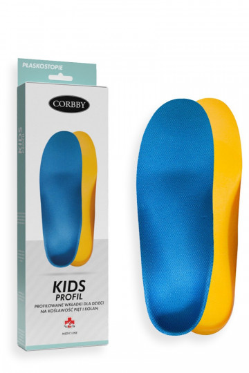 CORBBY KIDS PROFIL semelles profilées pour enfants avec correction du talon et du genou