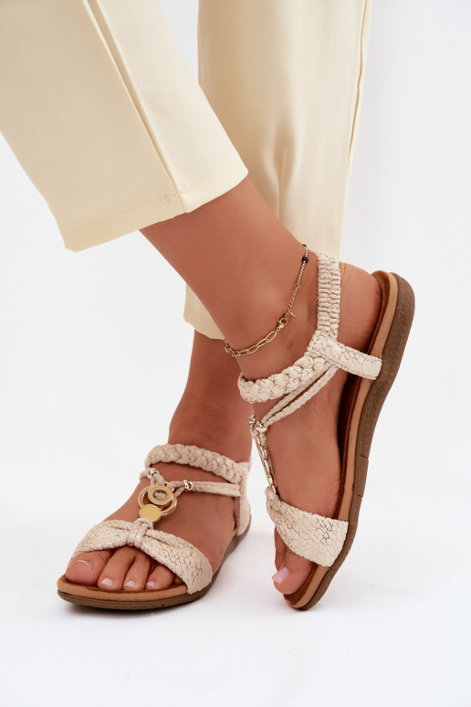 Sandalen voor dames Artiker 58C0628 gouden kleur