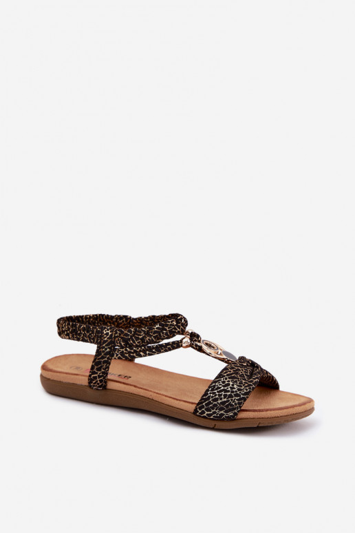 Flache Sandalen Artiker 58C0629 schwarz