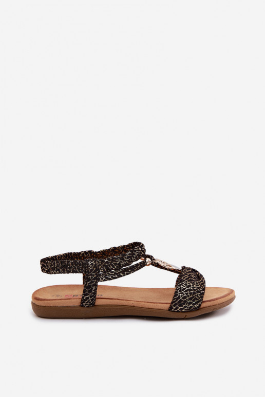 Flache Sandalen Artiker 58C0629 schwarz
