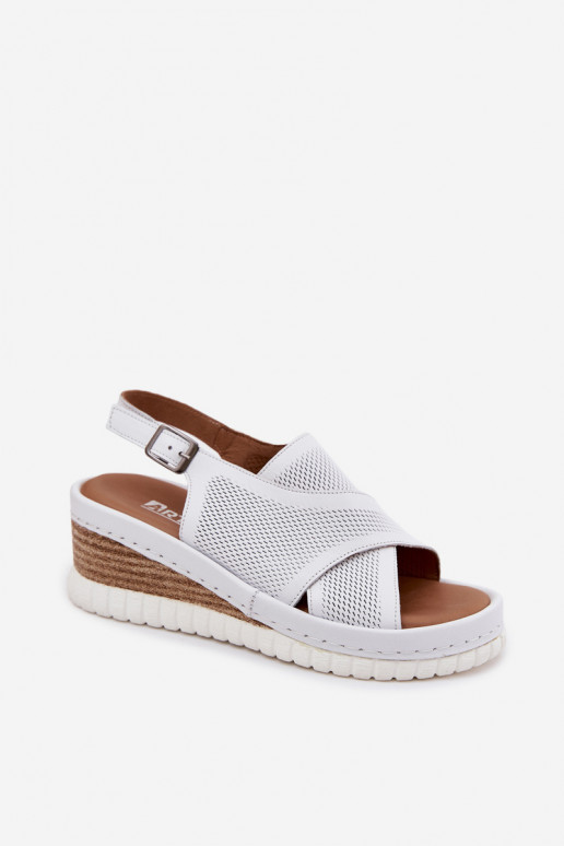 Dames sandalen met platform Echt leer Artiker 58C3145 Initte kleur