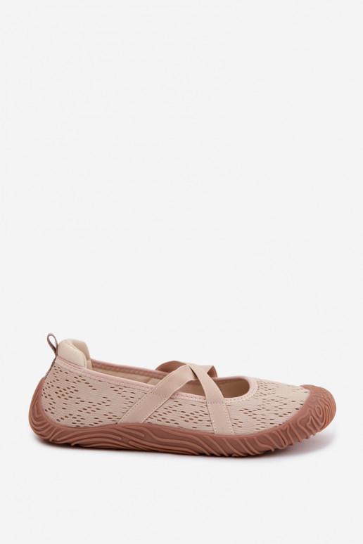 Style sportif BallerinesElastycznymi Paskami Artiker 58C1903 beige