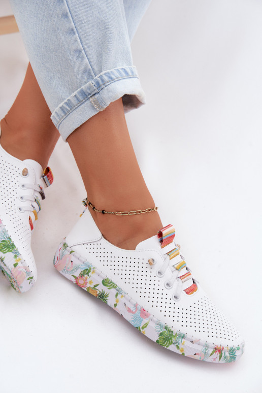 Haut Schuhe Feminin Ermöglicht Gemustertj Platformie Artiker 58C0597 Zueiße Farbe