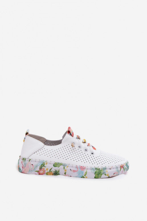 Leer schoenen Dames Op Met patroonj Platformie Artiker 58C0597 Initte kleur