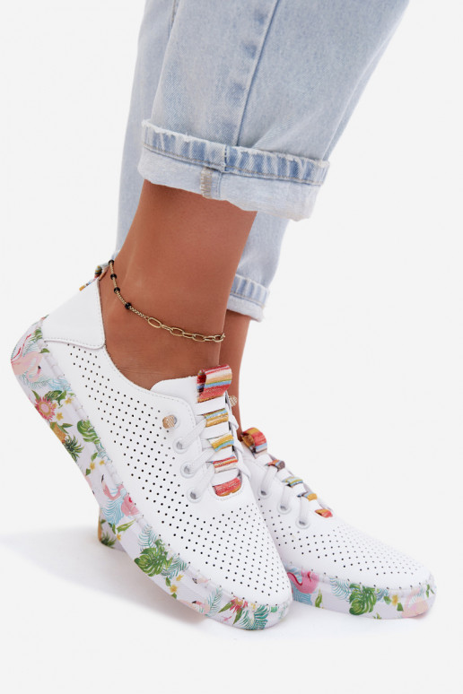 Leer schoenen Dames Op Met patroonj Platformie Artiker 58C0597 Initte kleur