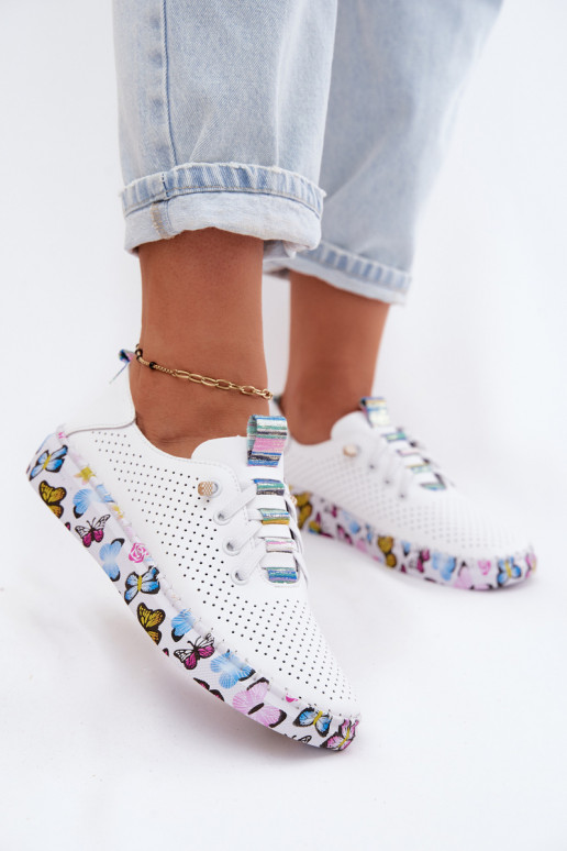 Haut Schuhe Feminin Ermöglicht Gemustertj Platformie Artiker 58C0440 Zueiße Farbe