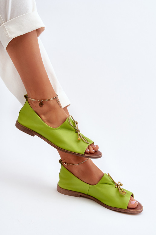 Ballerines vert citron Zazoo 2660