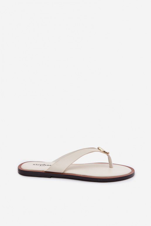 gelijk aan Slippers Slippers Dames Ze gouden kleurm Detalem ivoor Tella
