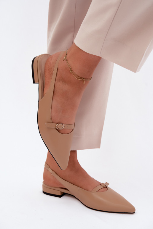 Damen-Sandalen mit breiten Absätzen Tai turiciejka K7449-04 sandfarben
