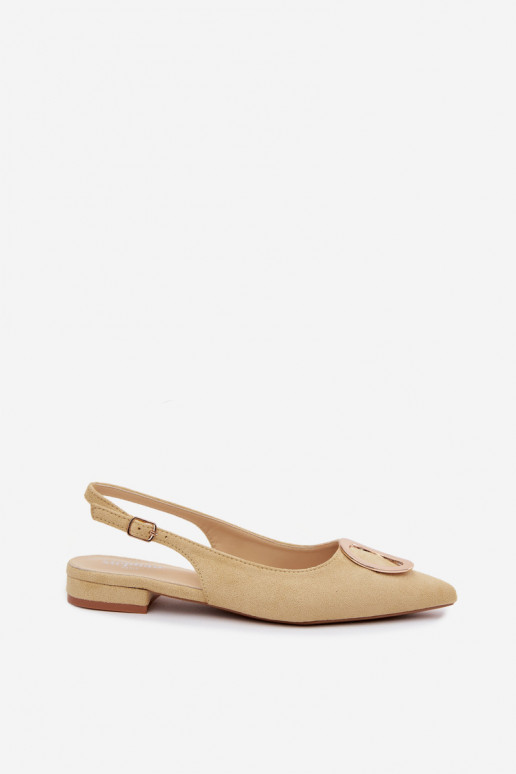 Damen Sandalen mit breitem Absatz und Ornamenten in gelber Farbe von Sparkle