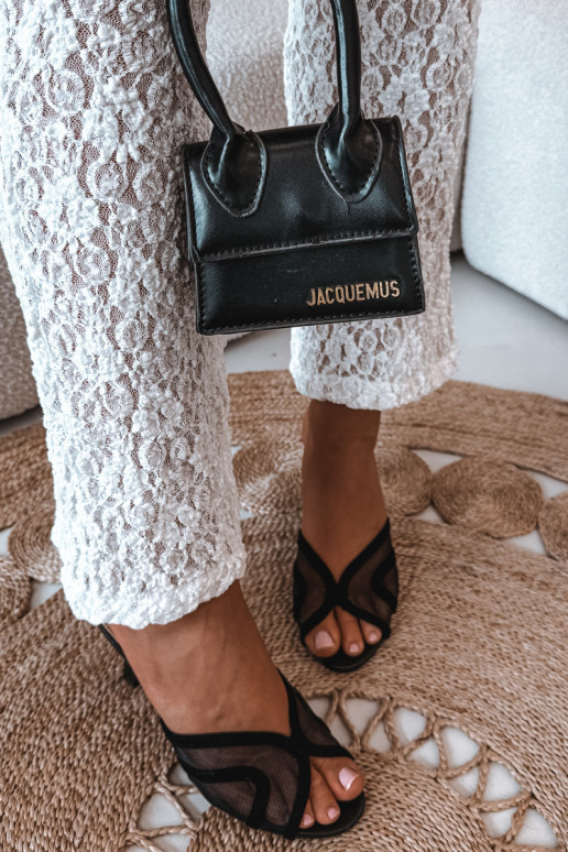 Mules à talons Starla en noir