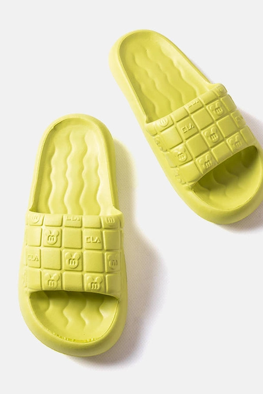 Groene zwembadslippers Janina